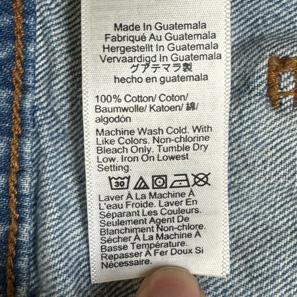 Madewell shorts women 27 100% cotton high waist light wash relaxed denim blue - Picture 8 of 11